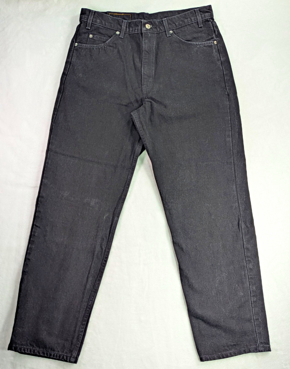 Vintage 90s Levis 550 Orange Tab Jeans Mens 36x30 Black Faded Charcoal Tapered